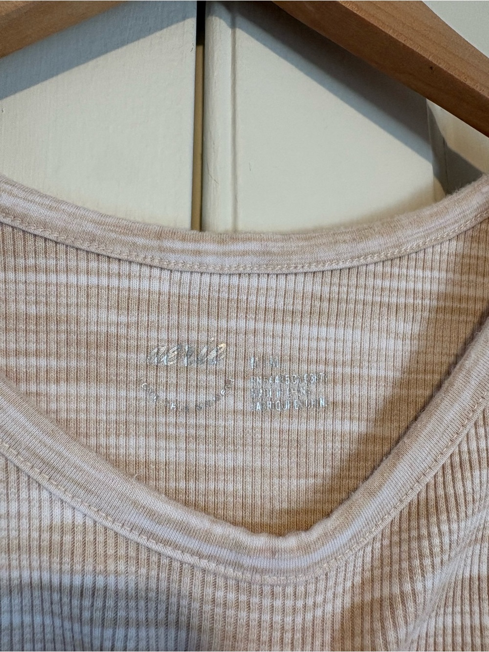 Aerie Oatmeal Ribbed Cropped Tank - Picture 4 of 4